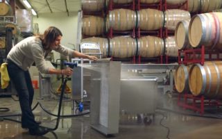 Toucan wines using the C1 Mobile ozone cart